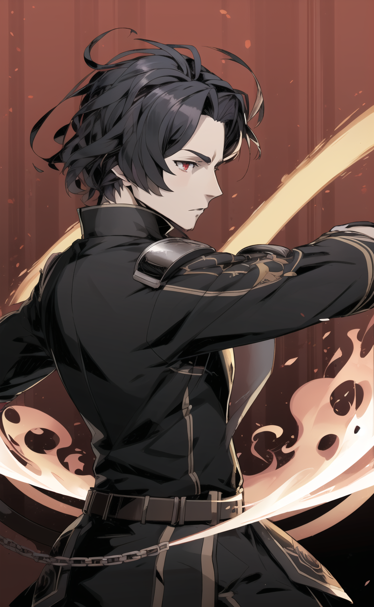 00232-3509172289-hires,8k,effect,high detail,effect background,fighting_1boy,black hair,(unlight_1.3),ink art,black uniform,fire blade__lora_Good.png